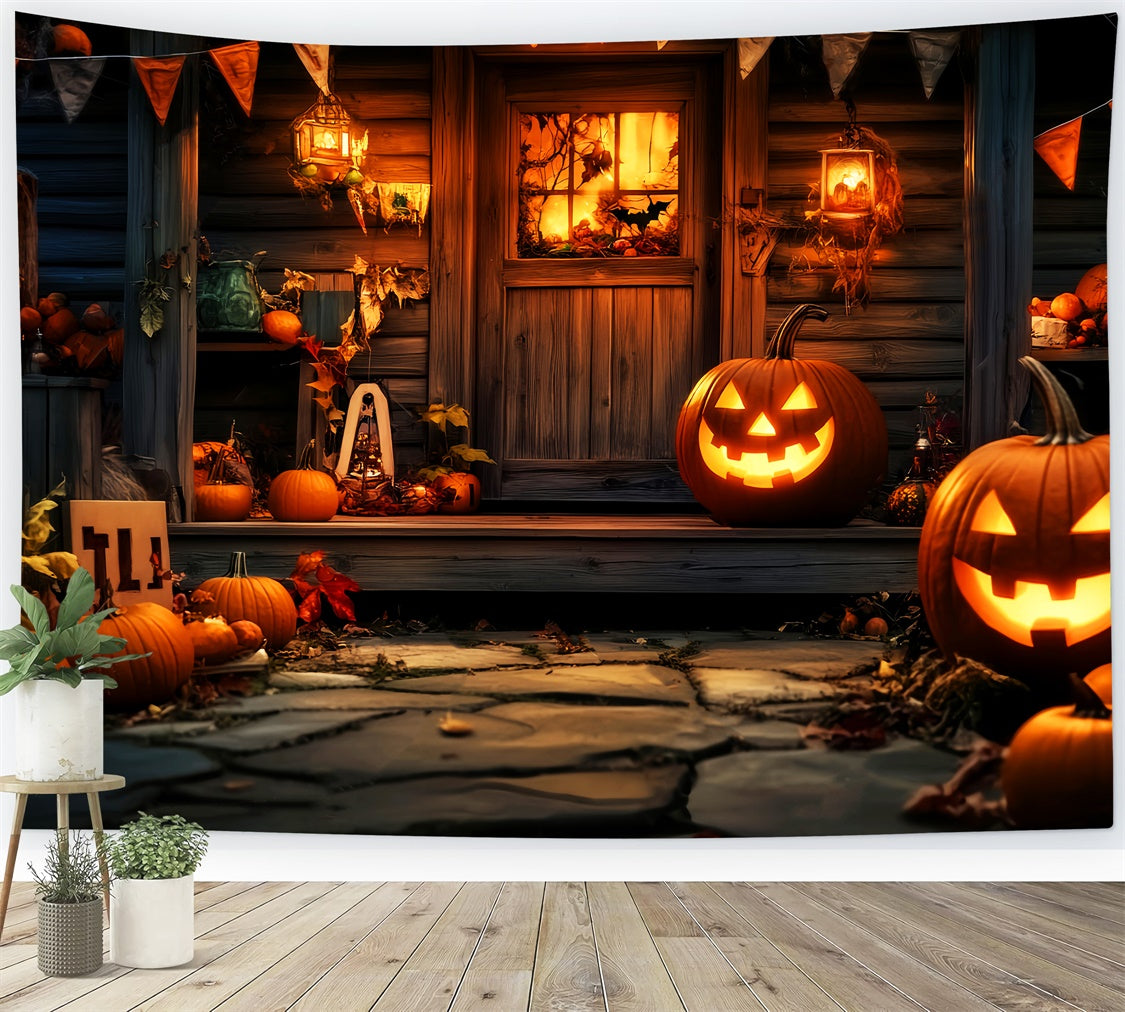 Halloween Picture Backdrop Harvest Haunt Doorway Backdrop UK LXX57-78