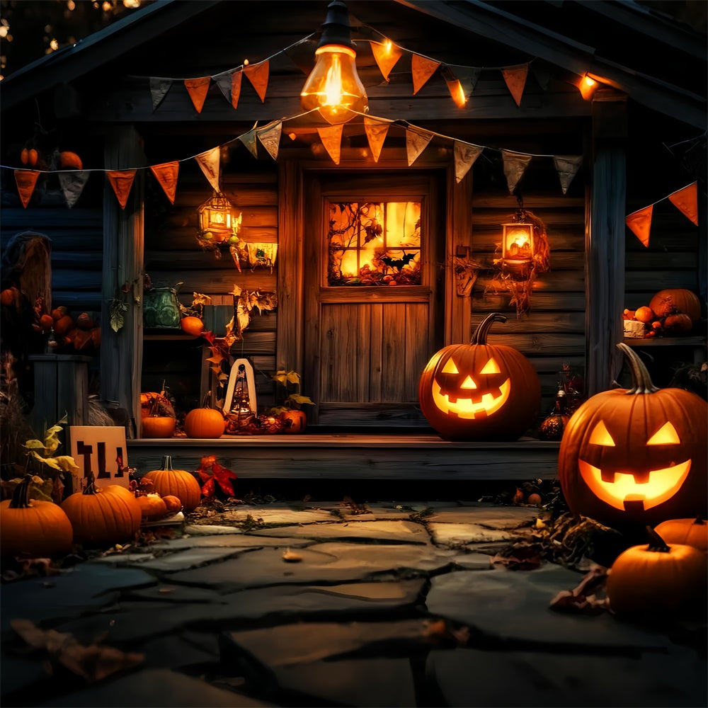 Halloween Picture Backdrop Harvest Haunt Doorway Backdrop UK LXX57-78