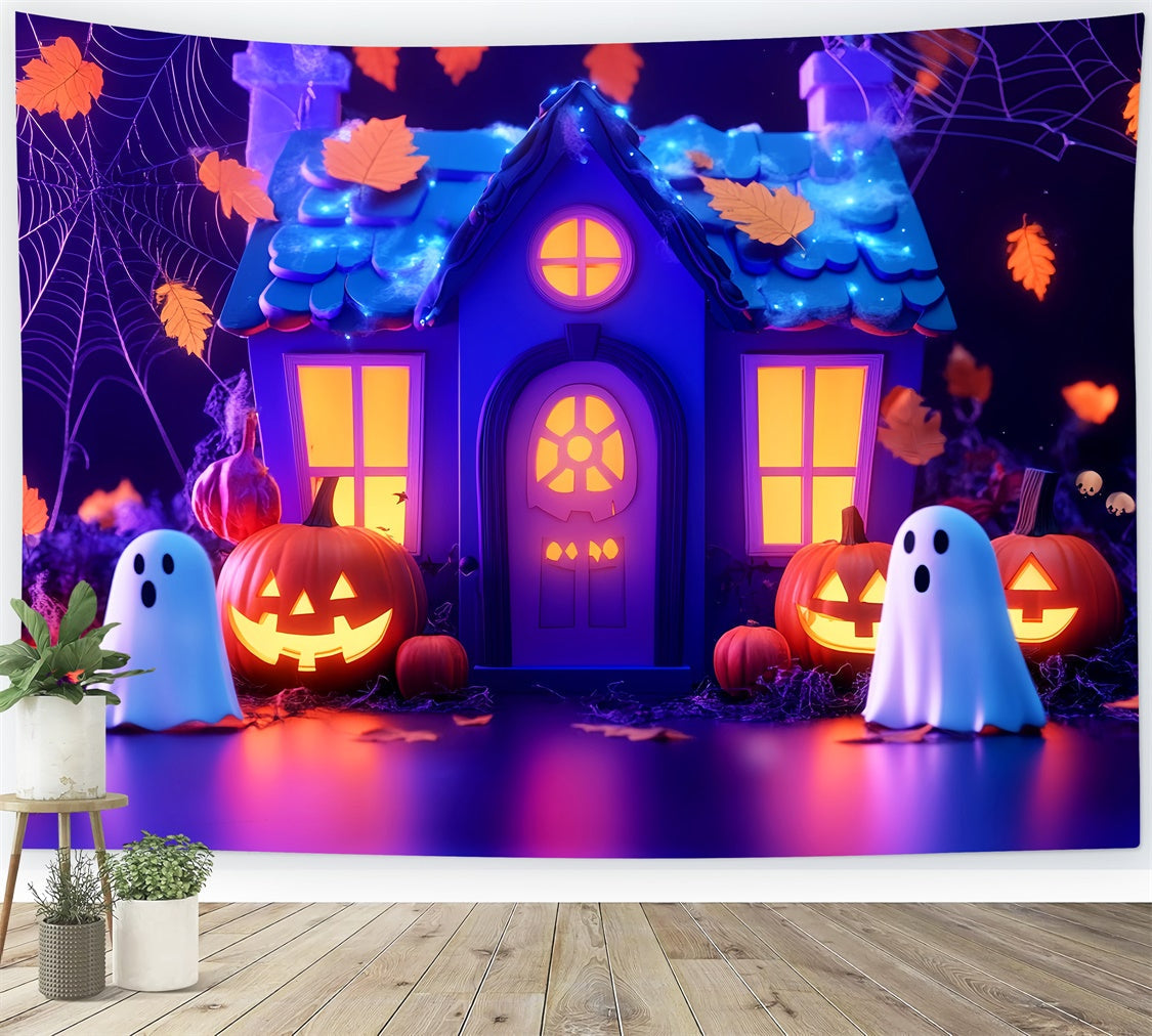 Cute Halloween Backdrop Enchanted Spooky Home Backdrop UK LXX57-83