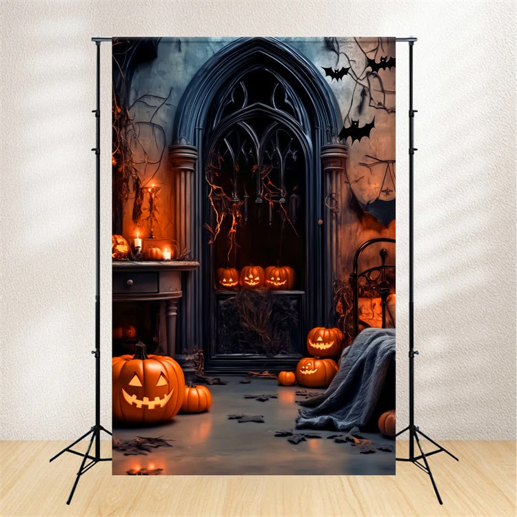 Halloween Backdrop Ideas Shadows Gothic Window Backdrop UK LXX58-1