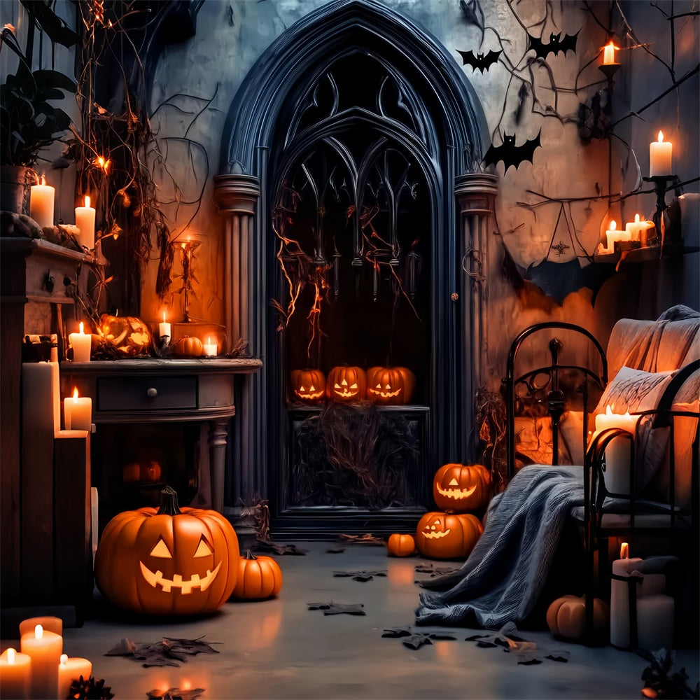 Halloween Backdrop Ideas Shadows Gothic Window Backdrop UK LXX58-1