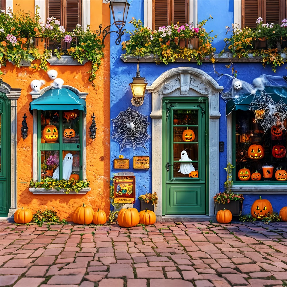 Halloween Wall Backdrop Pumpkin Ghost Shop Backdrop UK LXX58-13
