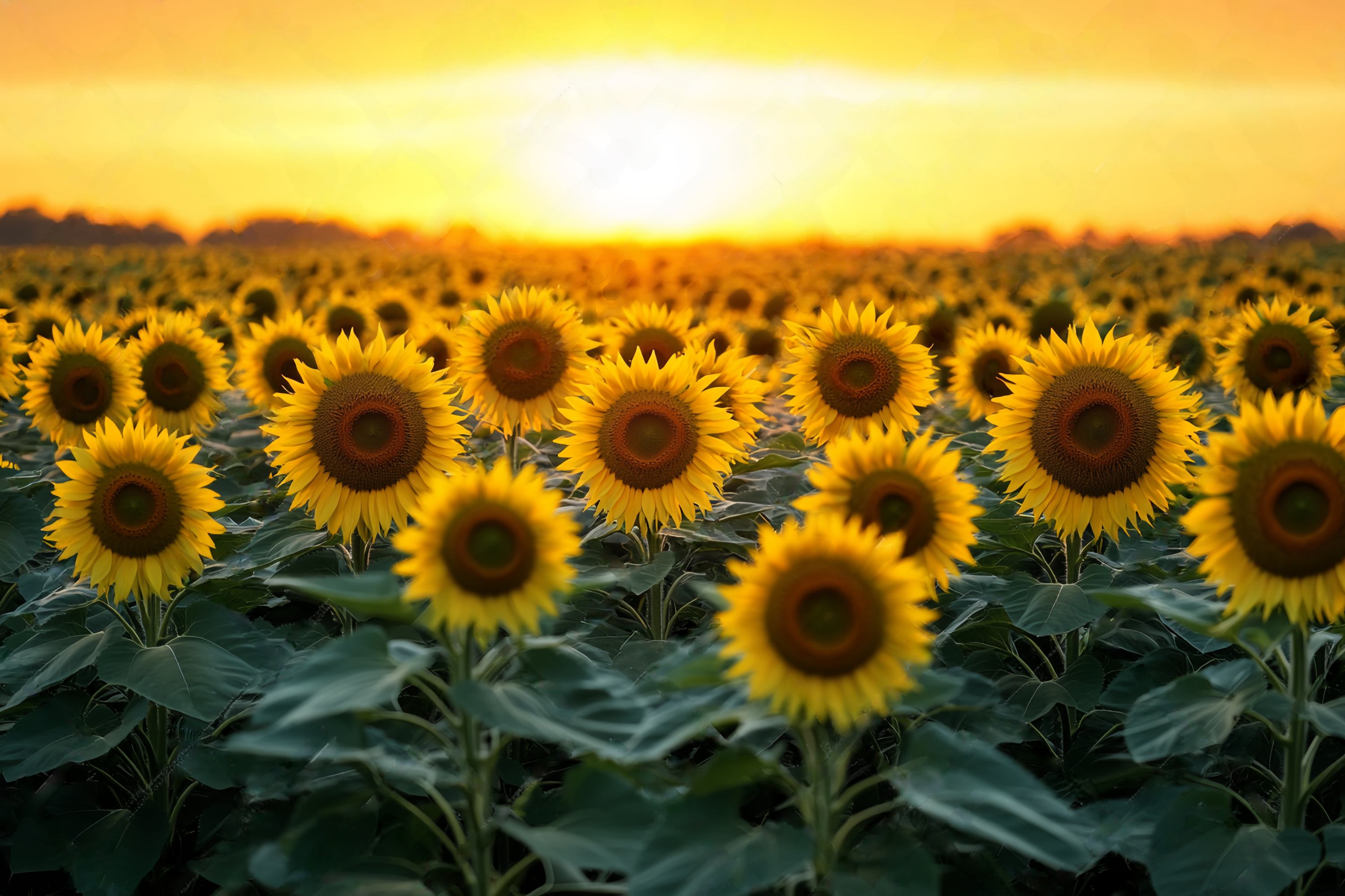 Fall Photo Backdrops Golden Sunflower Bloom Field Sunflower Backdrop UK LXX58-162