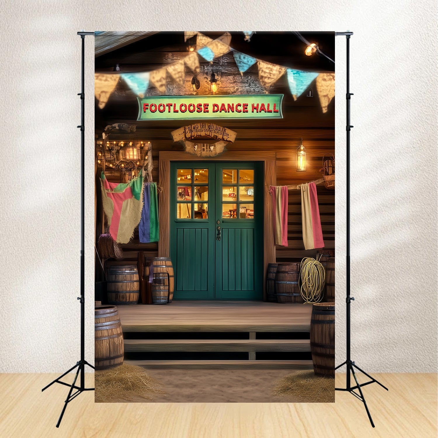 Fall Backdrops for Photography Western Dance Hall Entrance Western Backdrop UK LXX58-189
