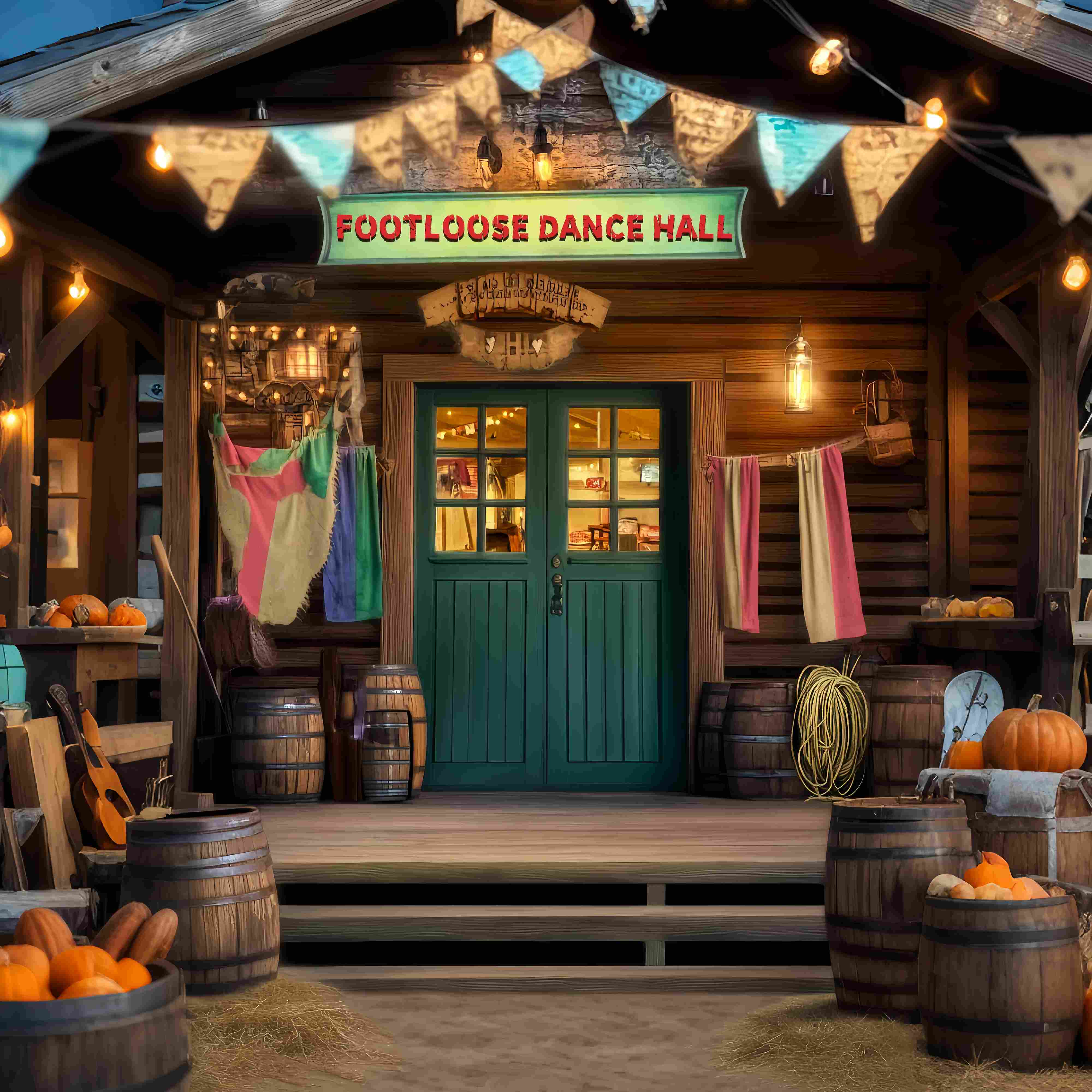 Fall Backdrops for Photography Western Dance Hall Entrance Western Backdrop UK LXX58-189