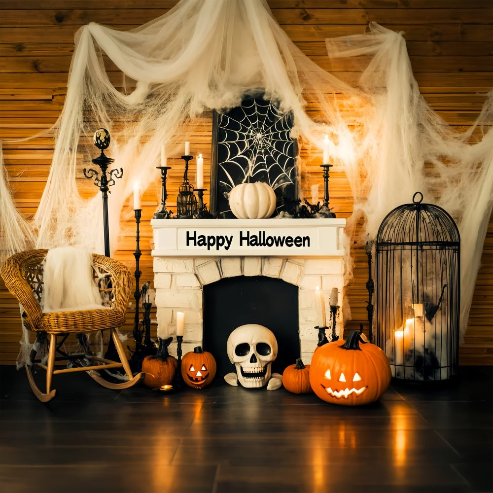 Halloween Backdrop Ideas Spooky Cobweb Mantel Backdrop UK LXX58-25