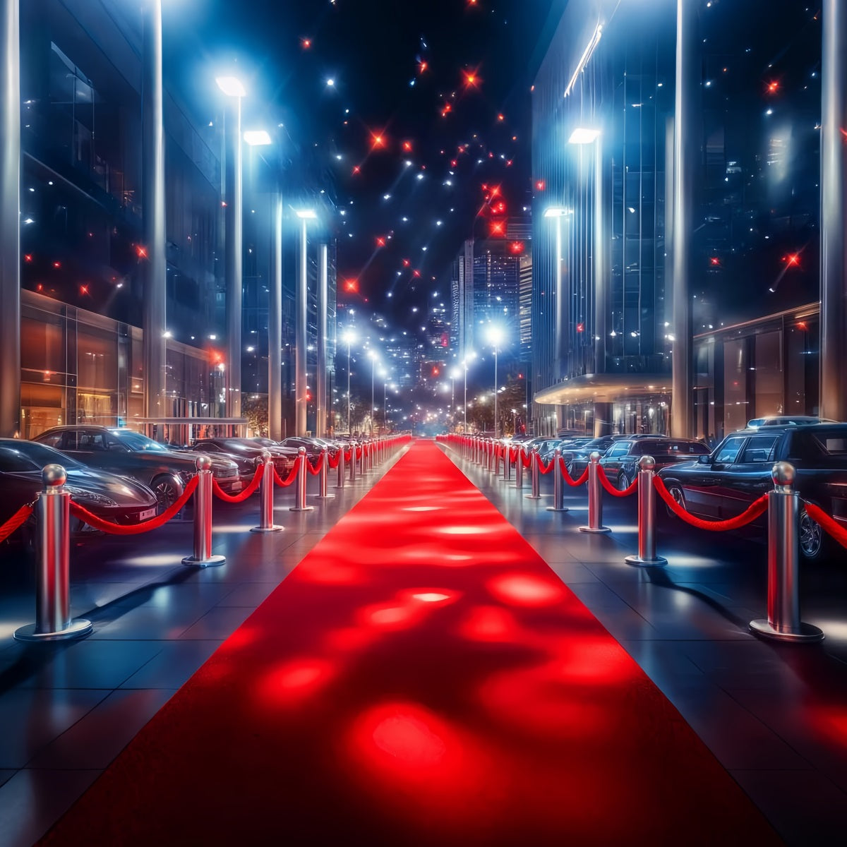 Paparazzi Backdrop Downtown Luxury Entrance Red Carpet Backdrops UK LXX58-327