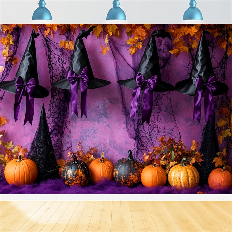 Halloween Wall Backdrop Enchanted Witch Ribbon Backdrop UK LXX58-41