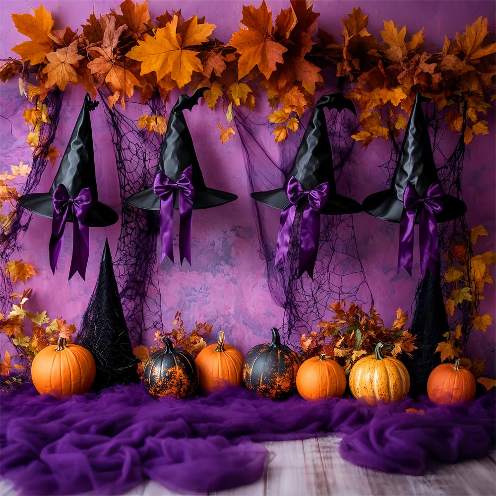 Halloween Wall Backdrop Enchanted Witch Ribbon Backdrop UK LXX58-41