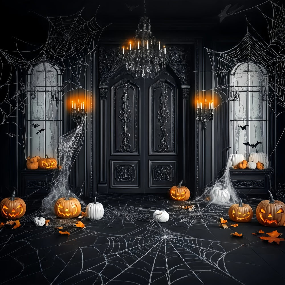 Halloween Photo Backdrops Gothic Mansion Entry Backdrop UK LXX58-42
