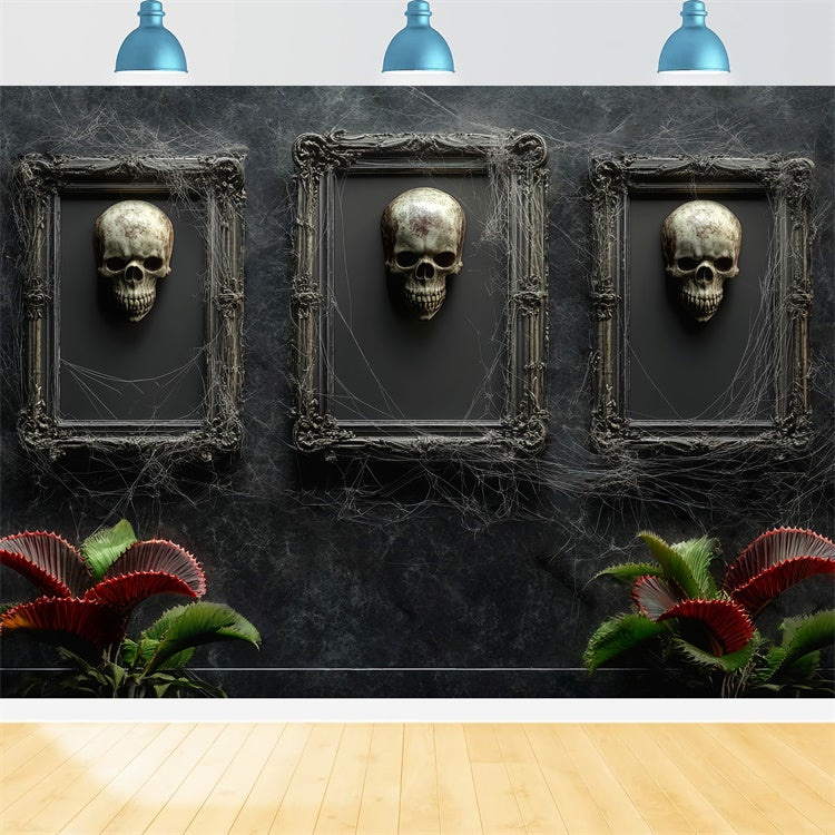 Halloween Wall Backdrop Gothic Skull Gallery Backdrop UK LXX58-47