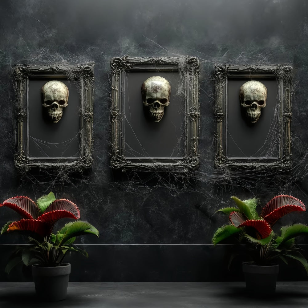 Halloween Wall Backdrop Gothic Skull Gallery Backdrop UK LXX58-47