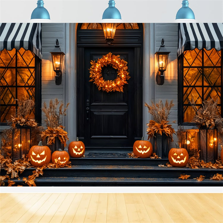 Halloween Backdrop Ideas Elegant Pumpkin Porch Backdrop UK LXX58-49