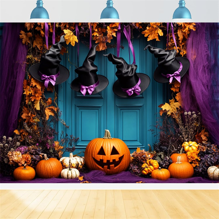 Halloween Backdrops Witch Hat Doorway Magic Backdrop UK LXX58-50