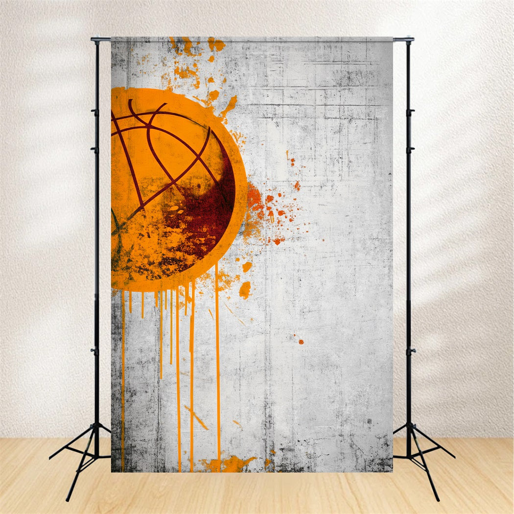 Sports Backdrop Graffiti Style Basketball Art Basketball Photo Backdrop UK LXX59-322