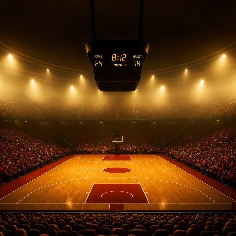 Basketball Backdrops Packed Arena Basketball Court Sports Backdrops UK LXX59-326
