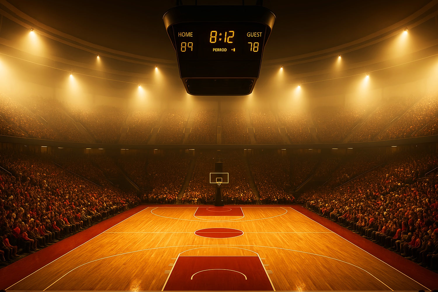 Basketball Backdrops Packed Arena Basketball Court Sports Backdrops UK LXX59-326