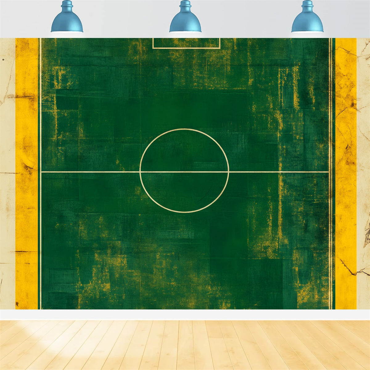 Soccer Backdrops Vintage Green Soccer Field Sports Backdrops UK LXX59-329
