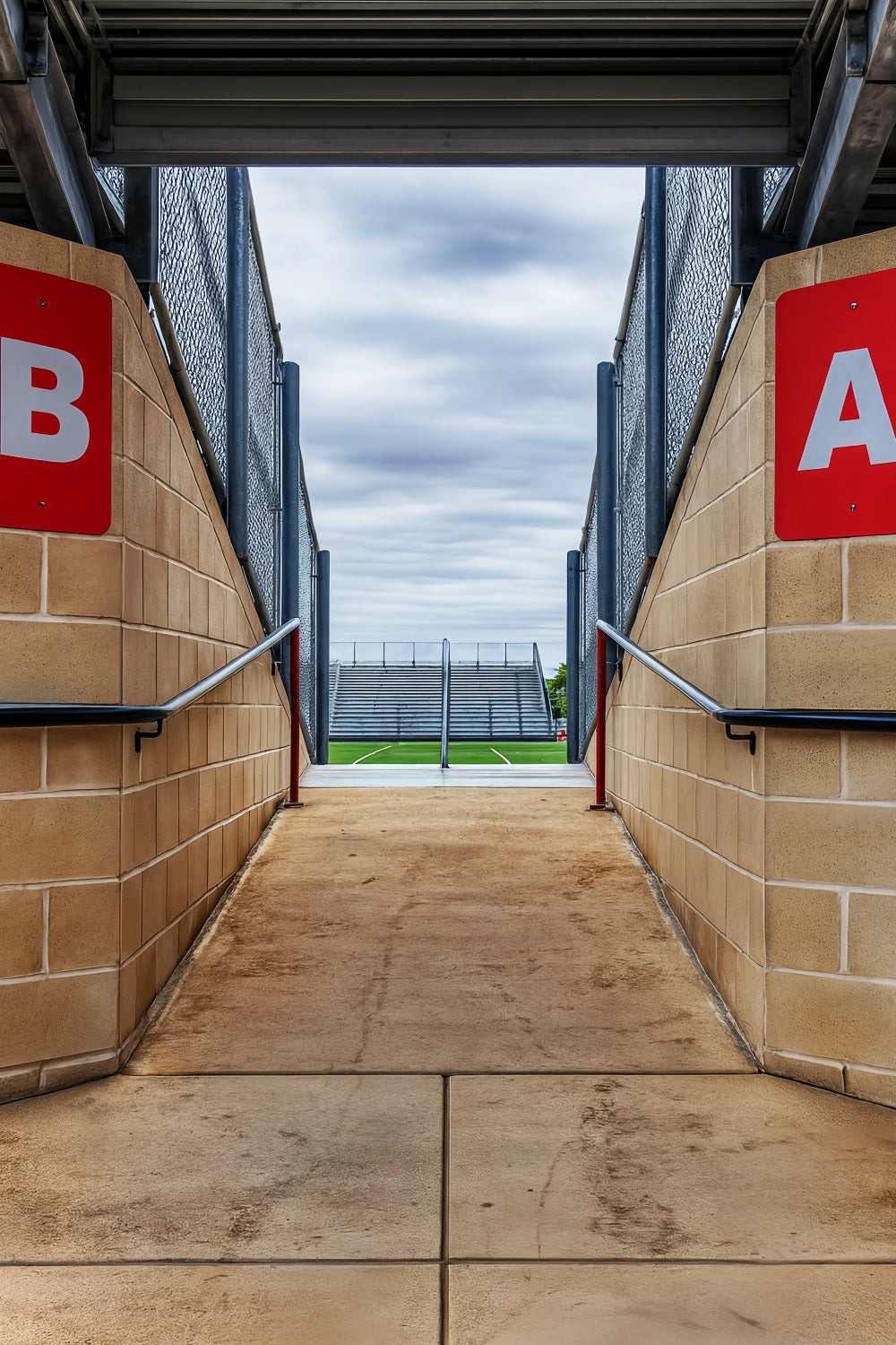 Sports Backdrop Concrete Tunnel Stadium Entrance Sports Backdrops UK LXX59-340