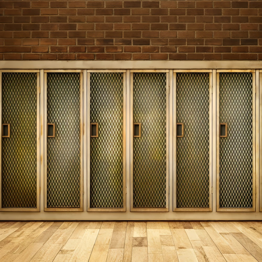 Sports Backdrop Golden Mesh Locker Doors Sports Backdrops UK LXX59-345