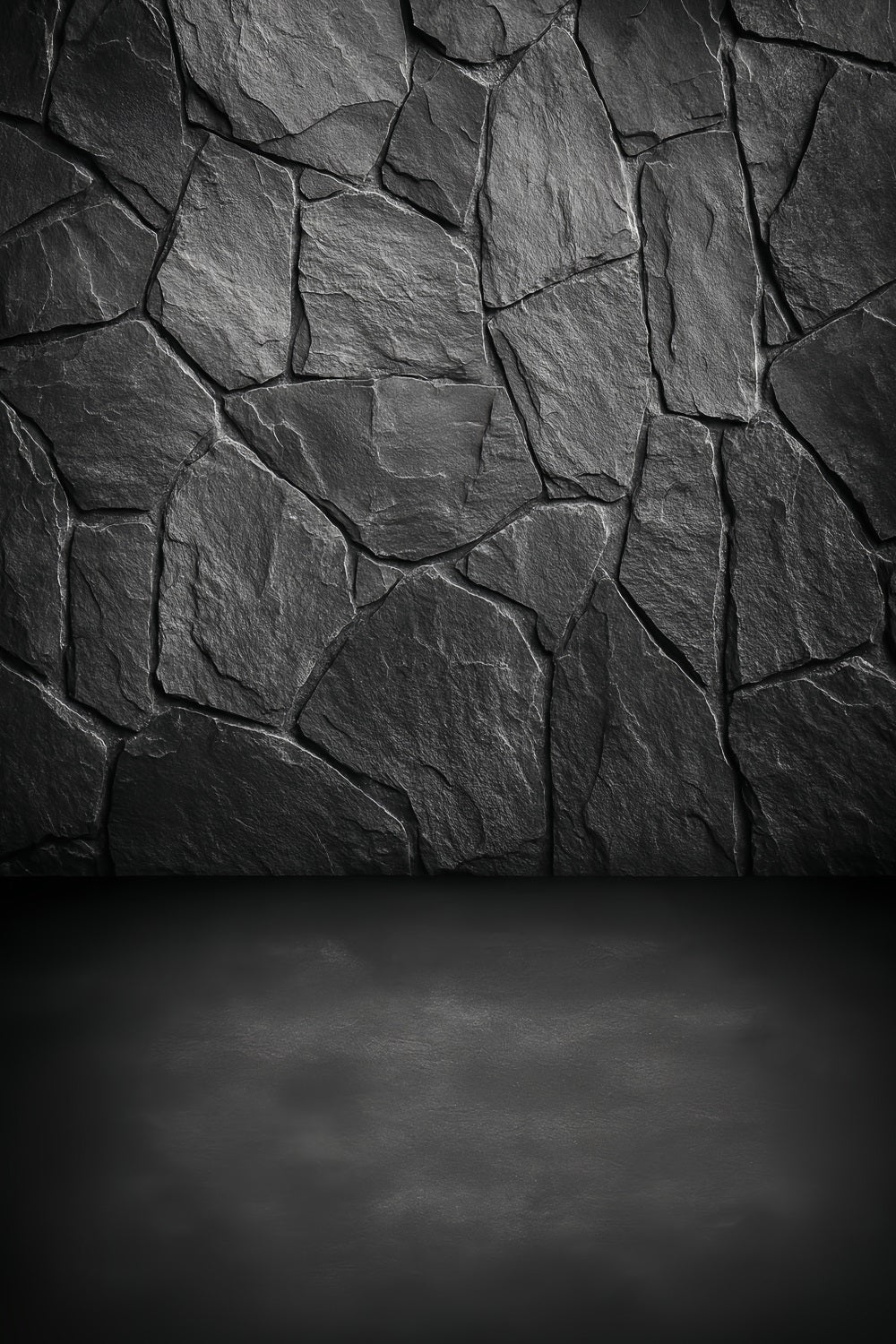 Concrete Wall Backdrop Dark Slate Stone Texture Portrait Backdrops UK LXX59-428