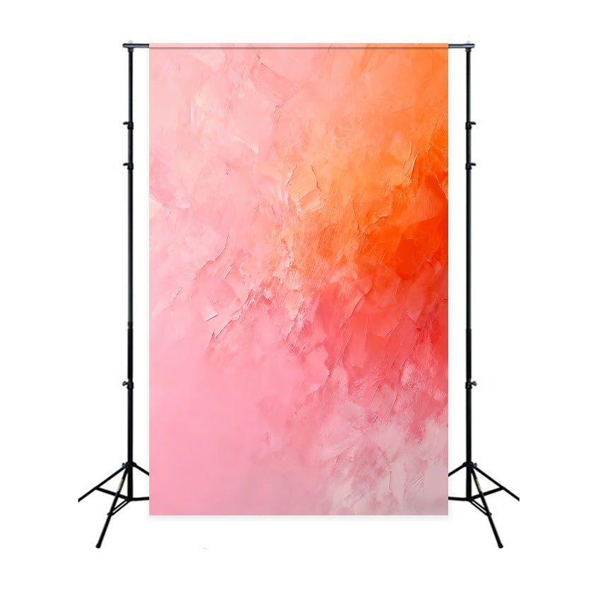 Portrait Backdrop Soft Pink Orange Texture Portrait Photo Backdrop UK LXX59-448
