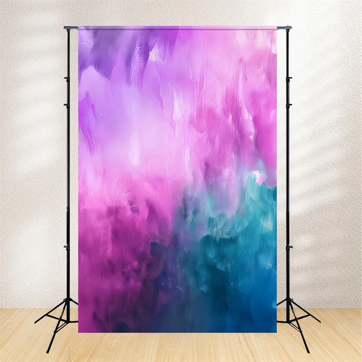 Portrait Backdrops Vibrant Pink Teal Abstract Family Portrait Backdrop UK LXX59-450