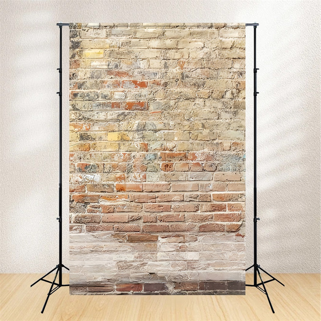 Concrete Backdrop Vintage Brick Wall Texture Portrait Photo Backdrop UK LXX59-457