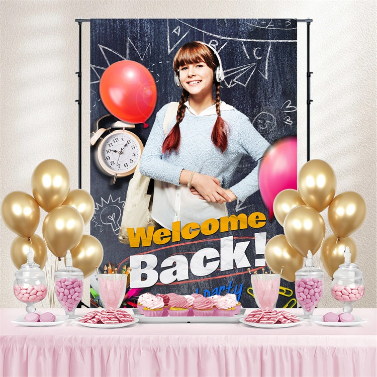 Chalkboard Backdrop Chalkboard Welcome Party Custom Backdrop UK LXX6-35