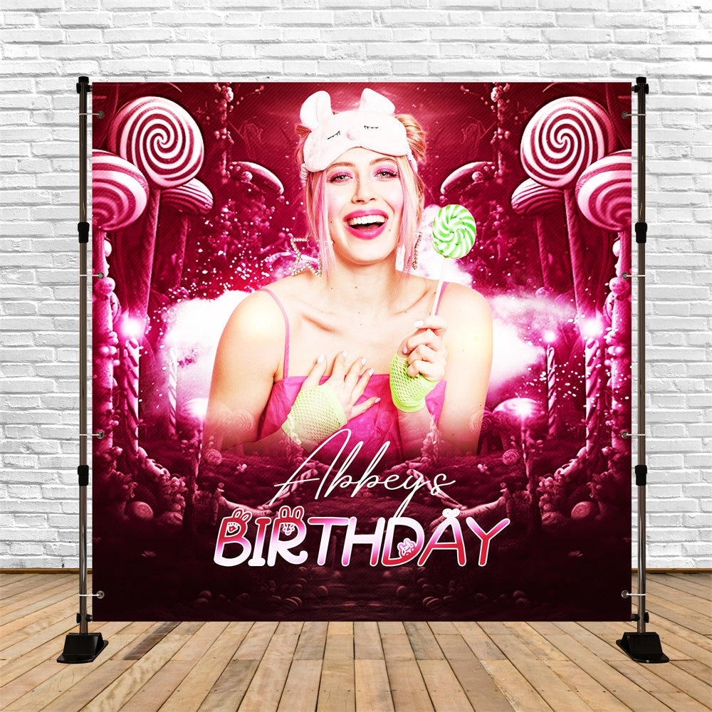 Backdrop Ideas For Birthday Retro Sugar Dream Customized Backdrop UK LXX6-51