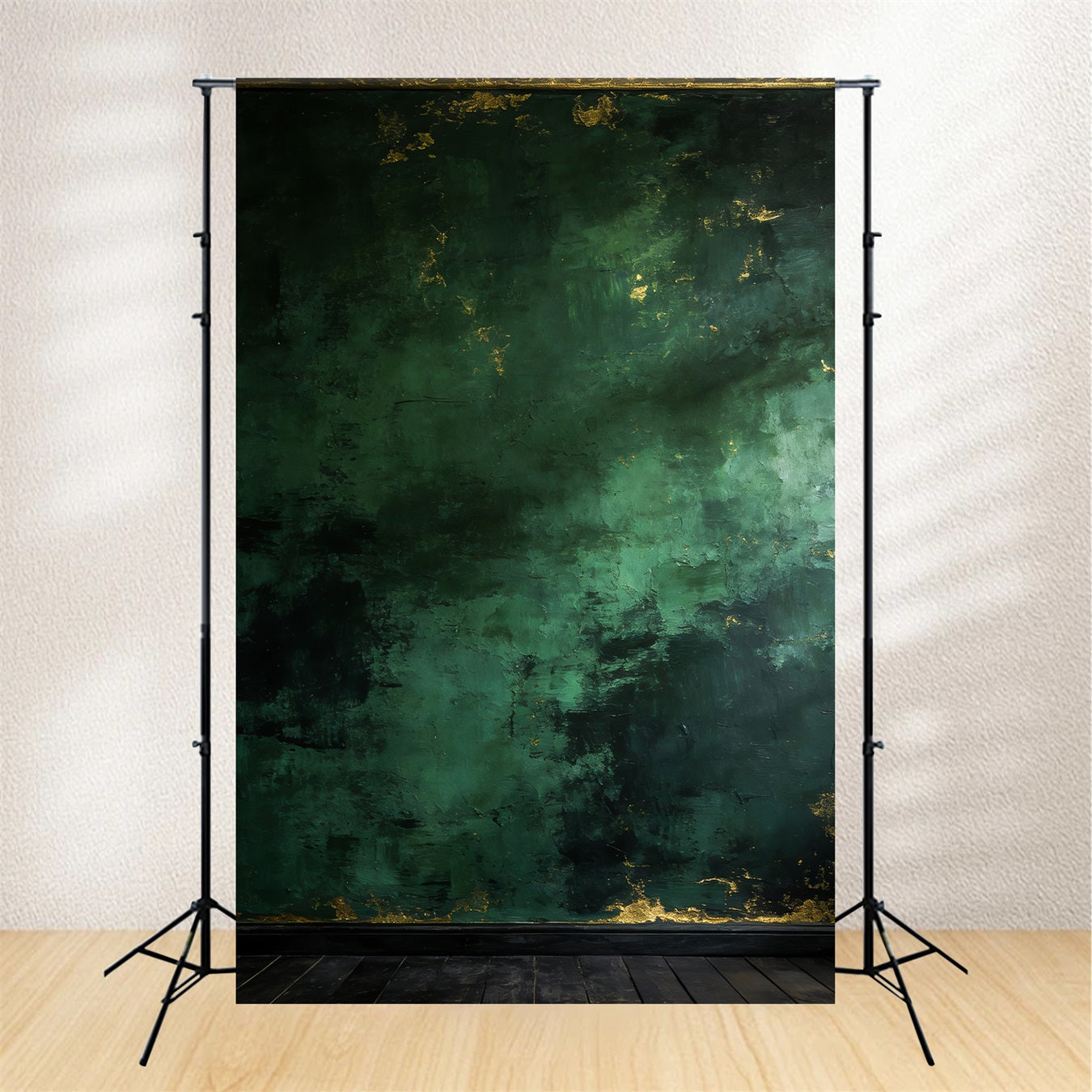 Studio Portrait Backdrop Patina Concrete Wall Texture Emerald Green Backdrop UK LXX61-13