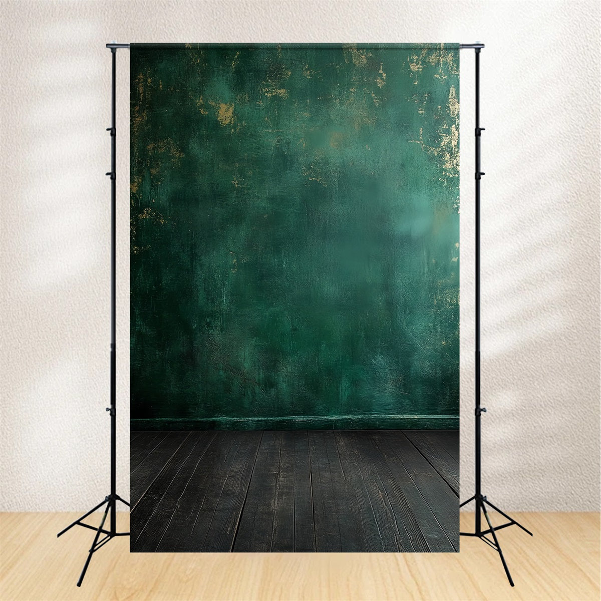 Professional Portrait Backdrop Deep Teal Distressed Wall Portrait Backdrop UK LXX61-14