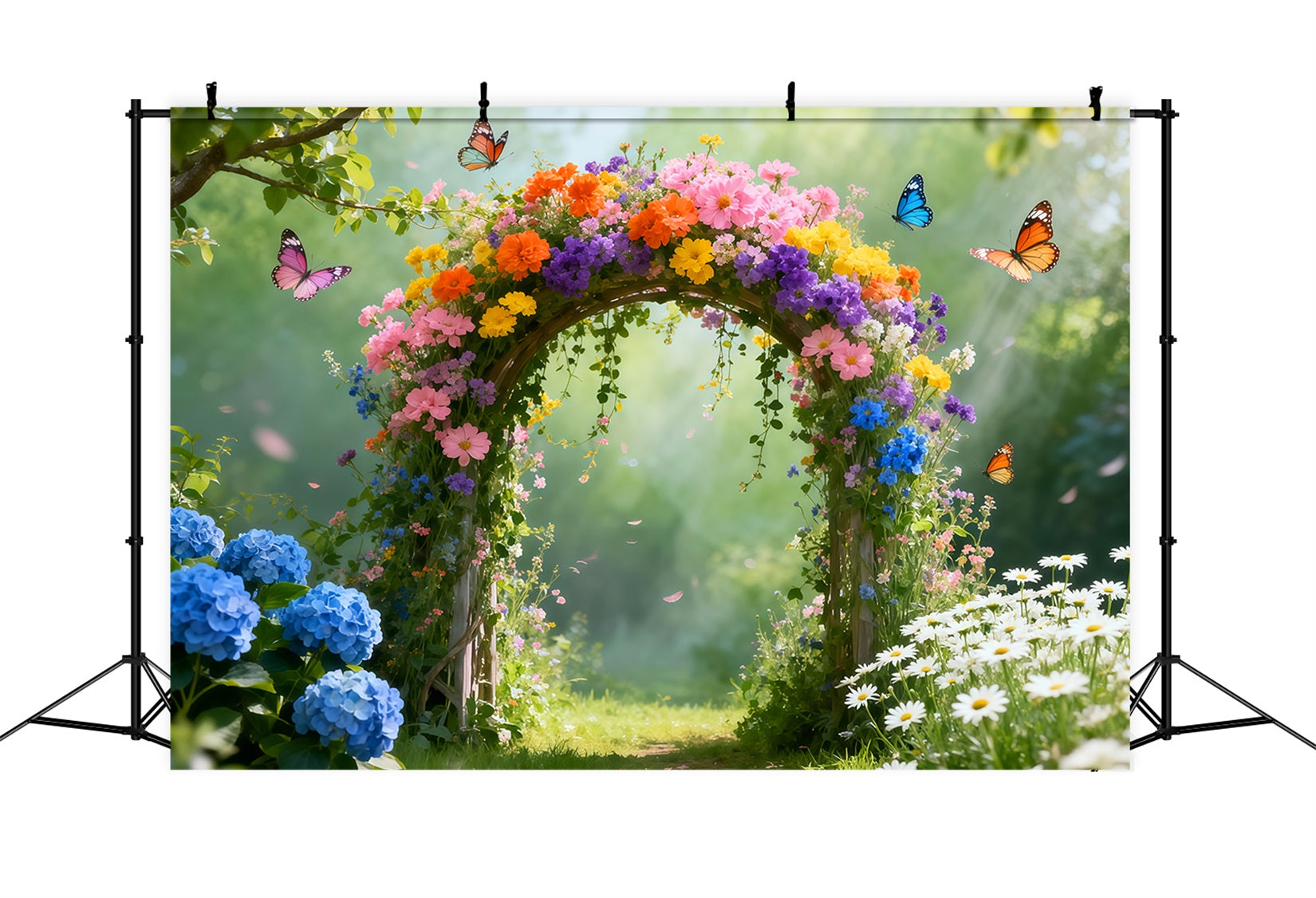 Butterfly Backdrops Wildflower Arch Meadow Forest Spring Backdrop Ideas UK LXX61-161