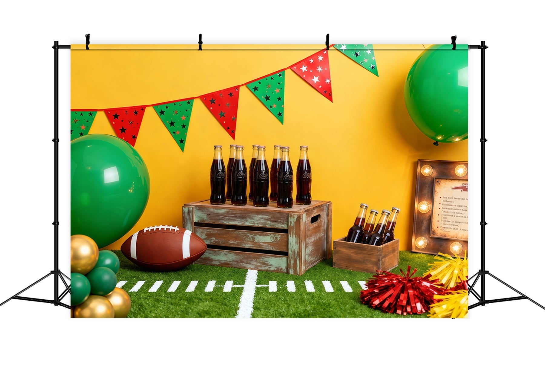 Football Photo Backdrop Game Day Tailgate Decor Sports Photo Backdrops UK LXX61-227