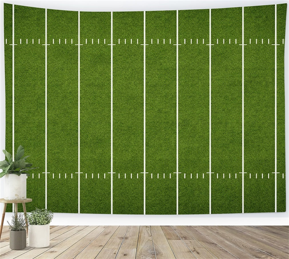 Football Backdrop For Photos Gridiron Turf Yard Lines Sports Photography Backdrop UK LXX61-231