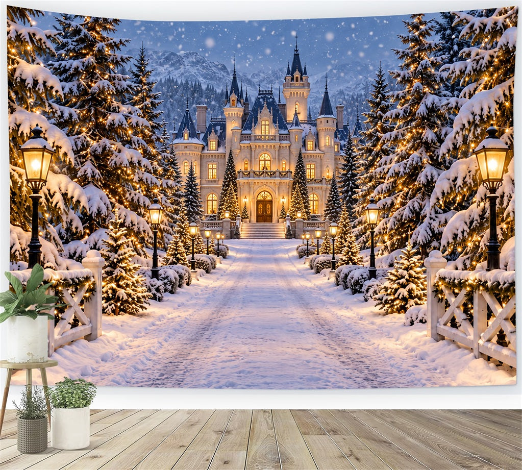 Christmas Lights Photo Backdrop Patriotic Flag Garland Display Christmas Photobooth Backdrop UK LXX610-172