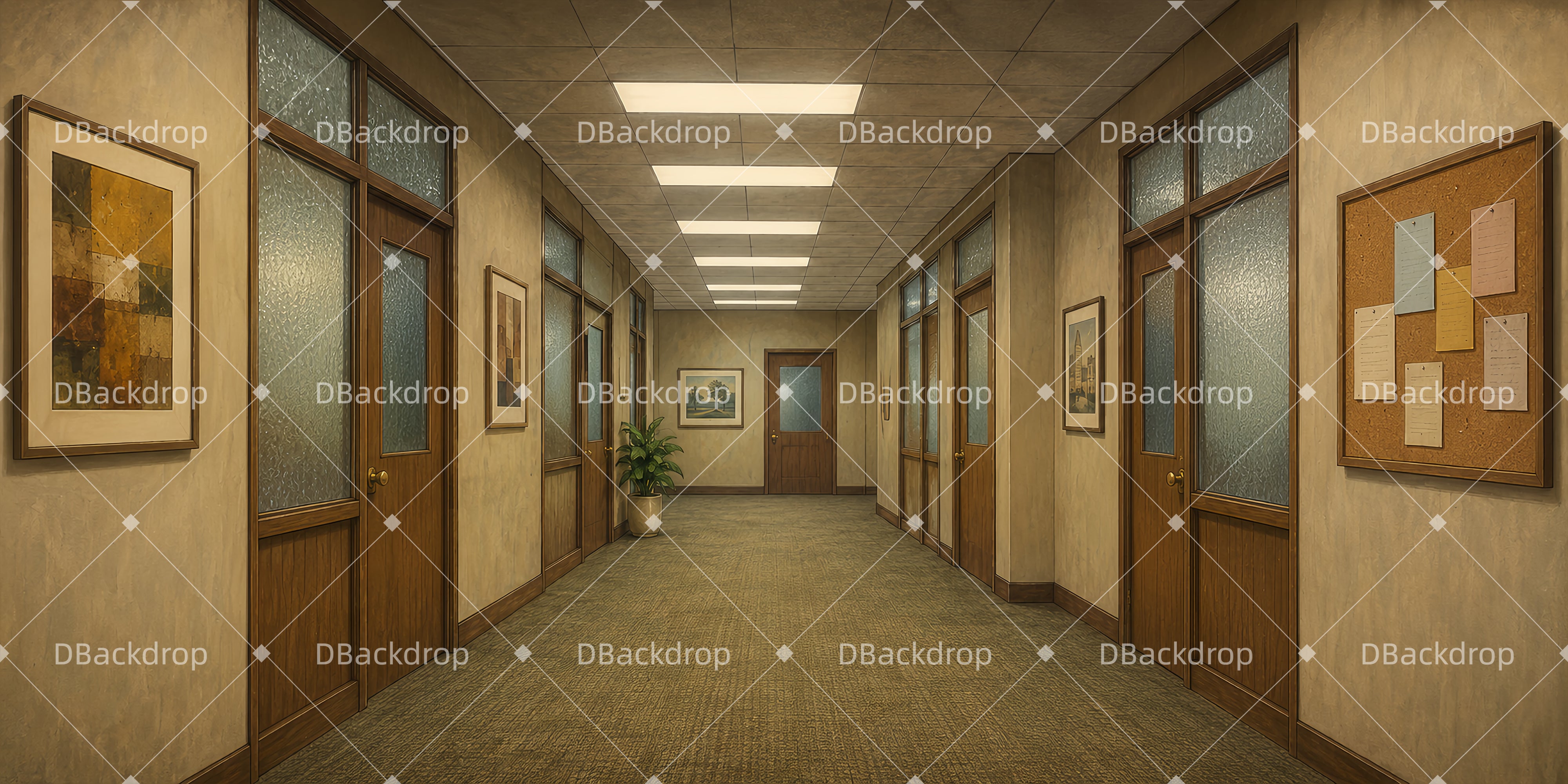 Performance Backdrops Franklin Hart's Office Stage Backdrops UK LXX66-T29