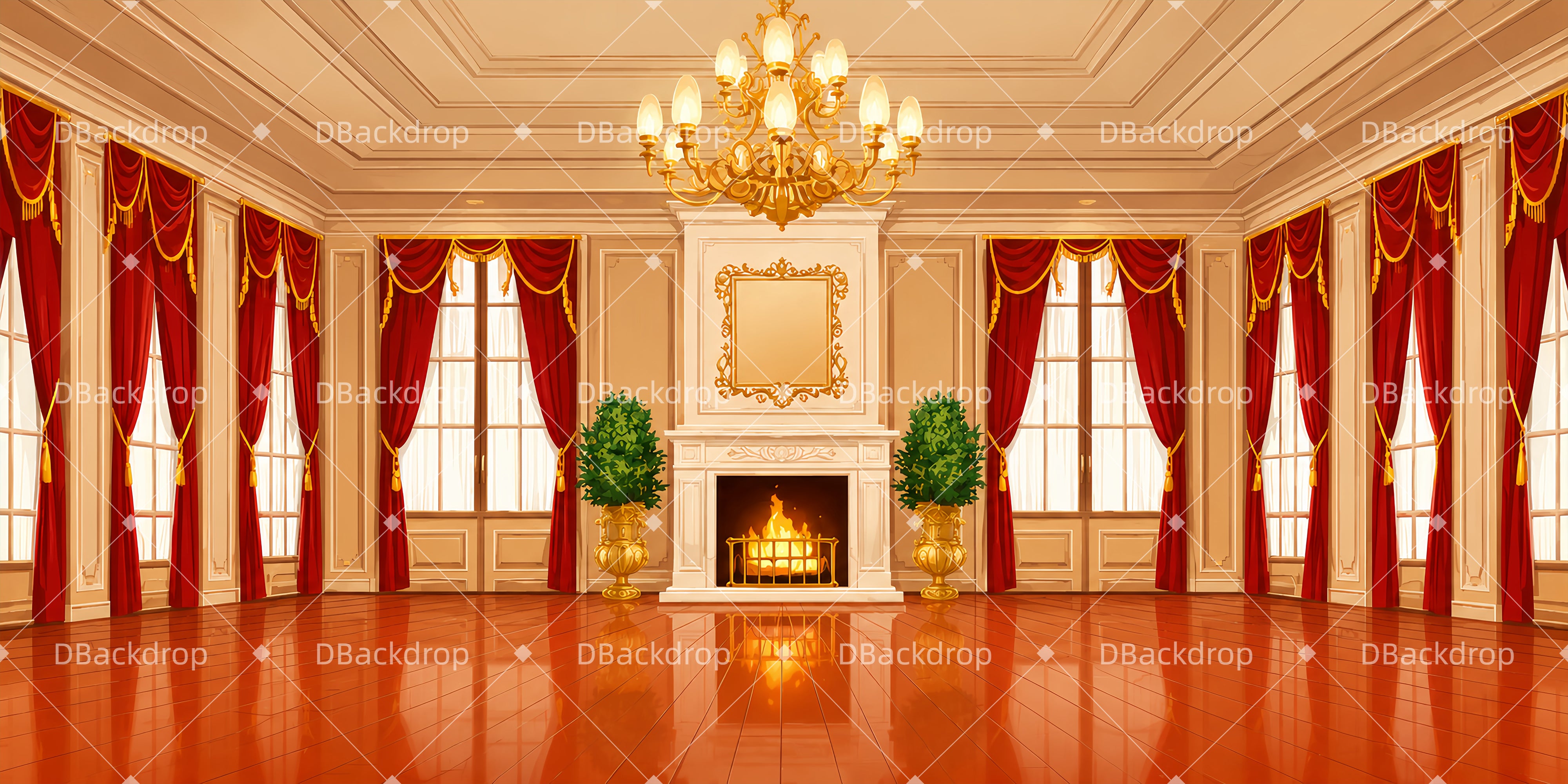 Dance Recital Backdrops Royal Crimson Room Theater Backdrops UK LXX66-T4