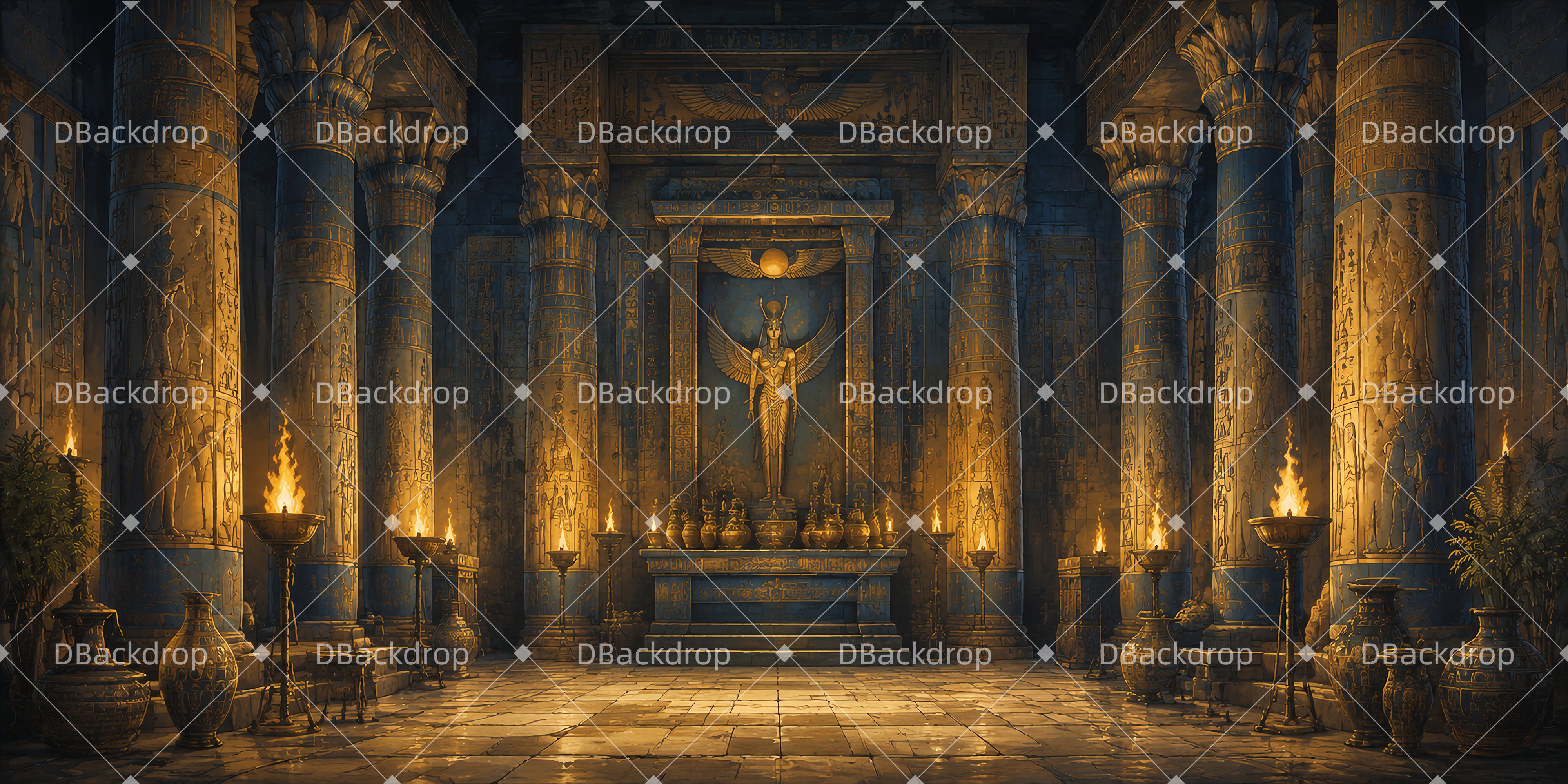 Theater Backdrop Isis Shrine Hall Church Stage Backdrops UK LXX66-T81