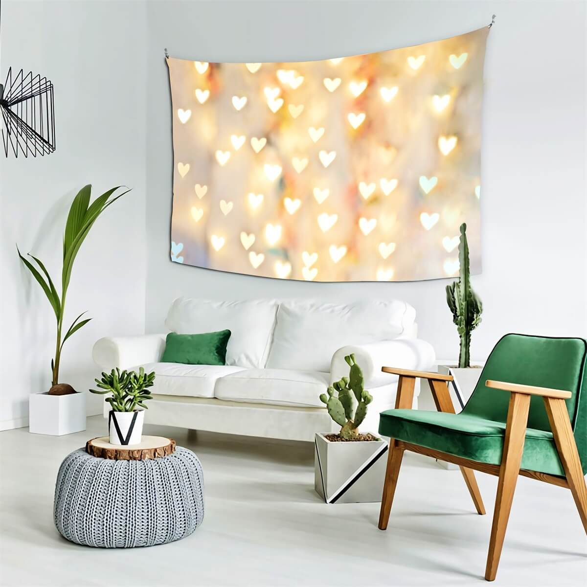 Pastel Heart Bokeh Photo Studio Backdrop UK MR-0046