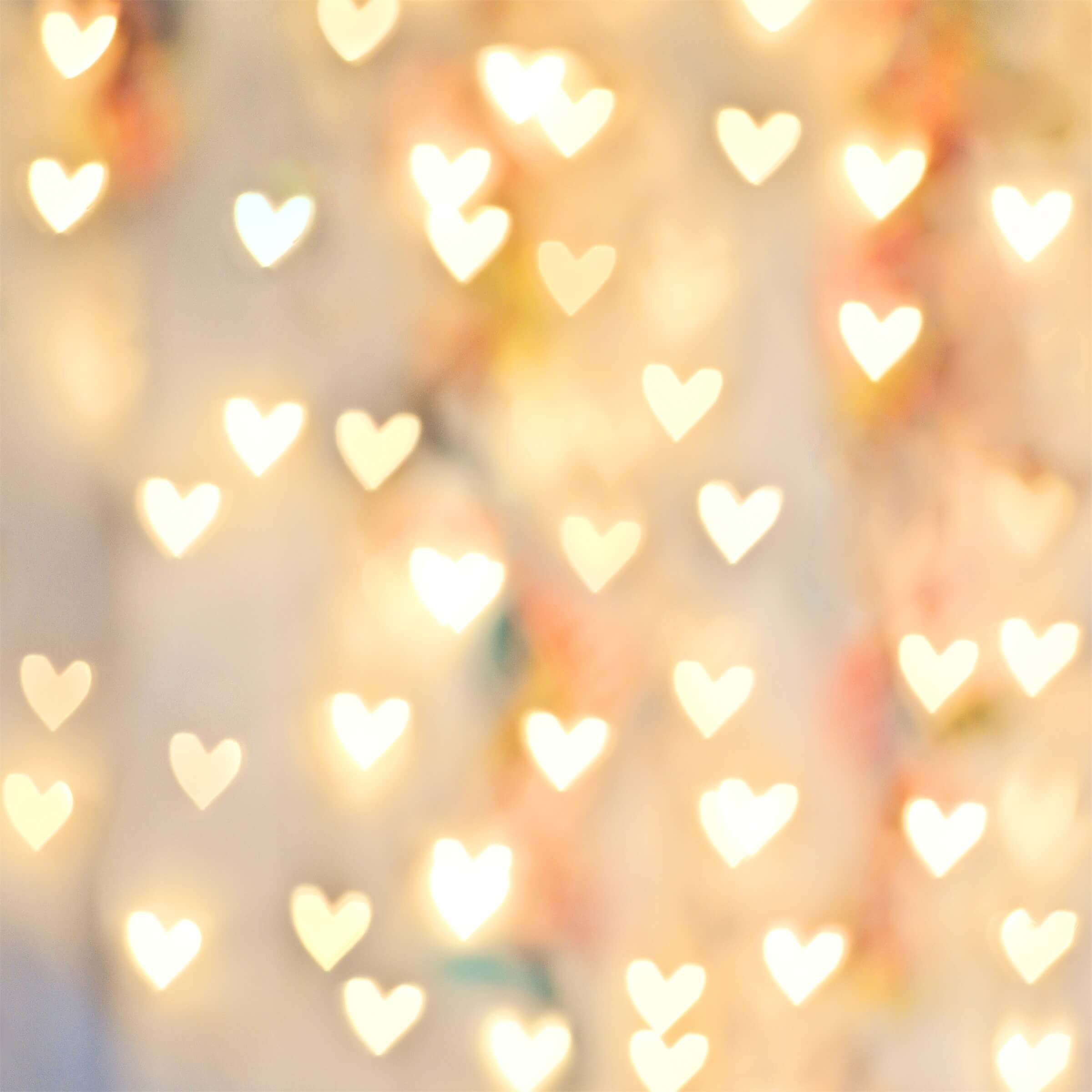 Pastel Heart Bokeh Photo Studio Backdrop UK MR-0046