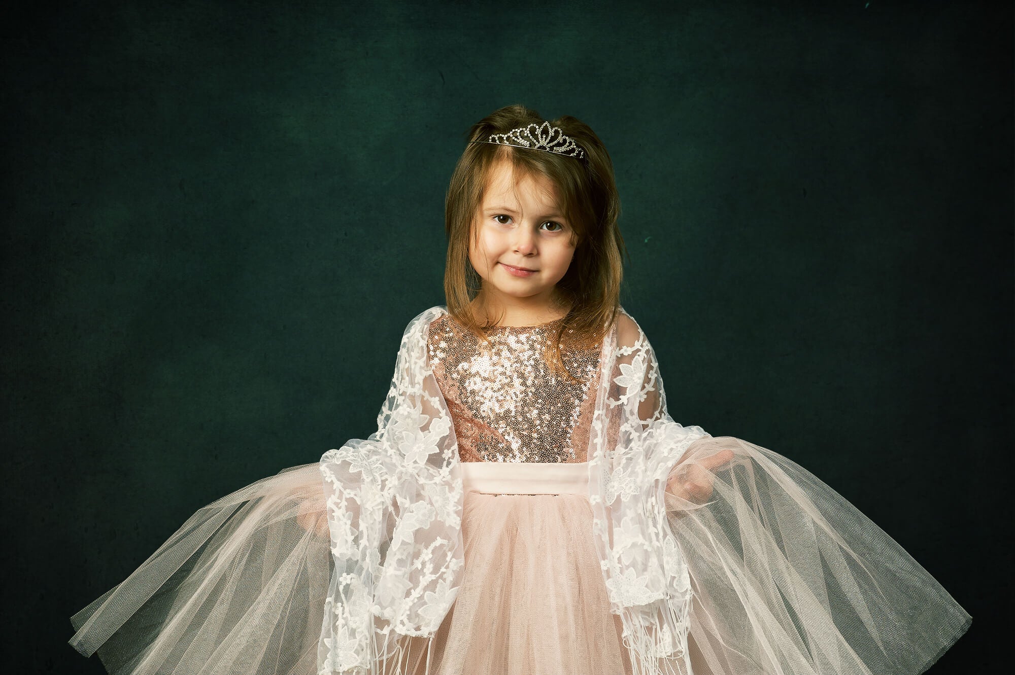 Abstract Siren Blue-Green Backdrop for Studio Photography UK M2-09