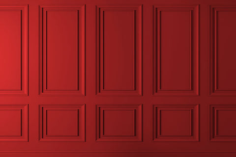 Classic Interior Red Retro Wall Backdrop UK M6-115