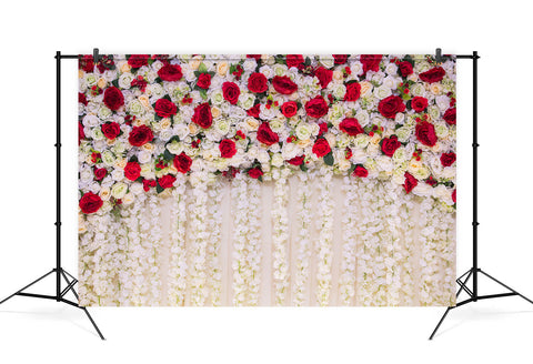 Rose Flowers Wall Backdrop Wedding Decoration UK M6-25