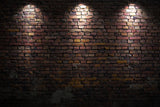 Old Brick Wall Spot Lights Photo Booth Backdrop UK M7-21