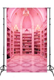 Pink Fashion Doll Closet Photography Backdrop UK M7-93