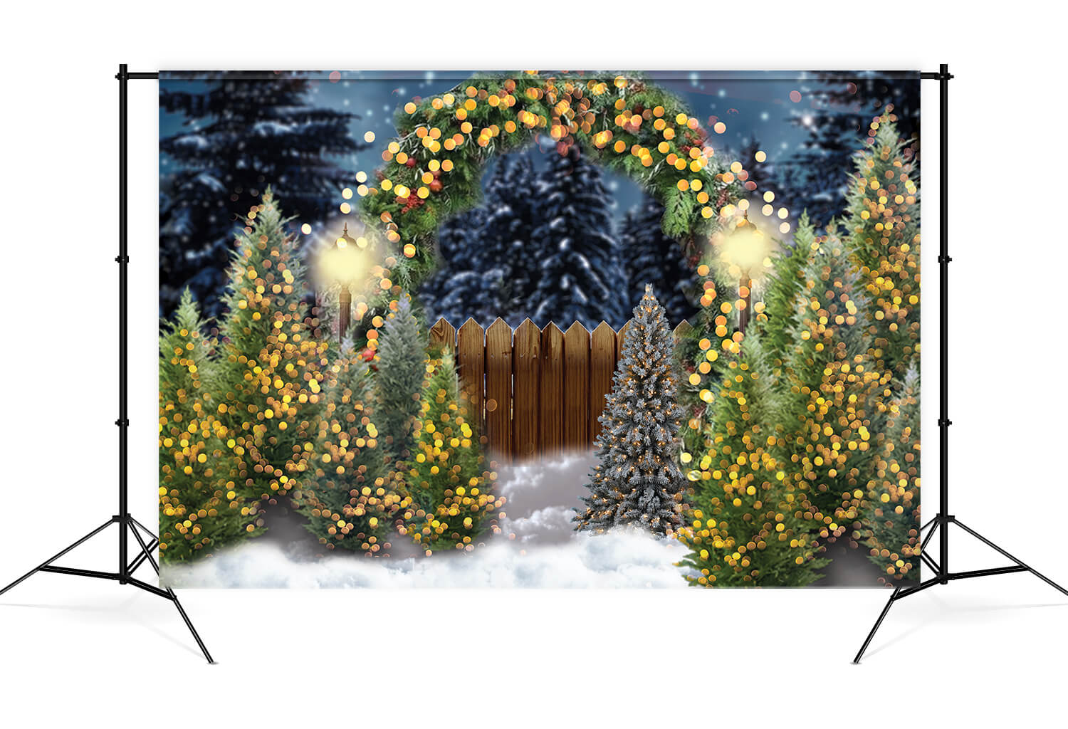 Sparkle Christmas Tree Arch Photography Backdrop UK M8-75