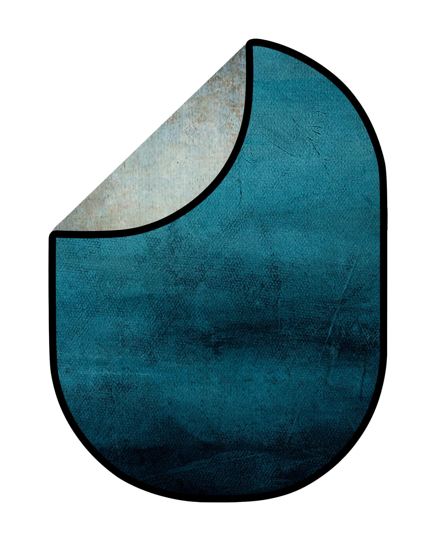 Double-sided Abstract Blue/Rusty Texture Collapsible Backdrop 5x6.5ft M9-03
