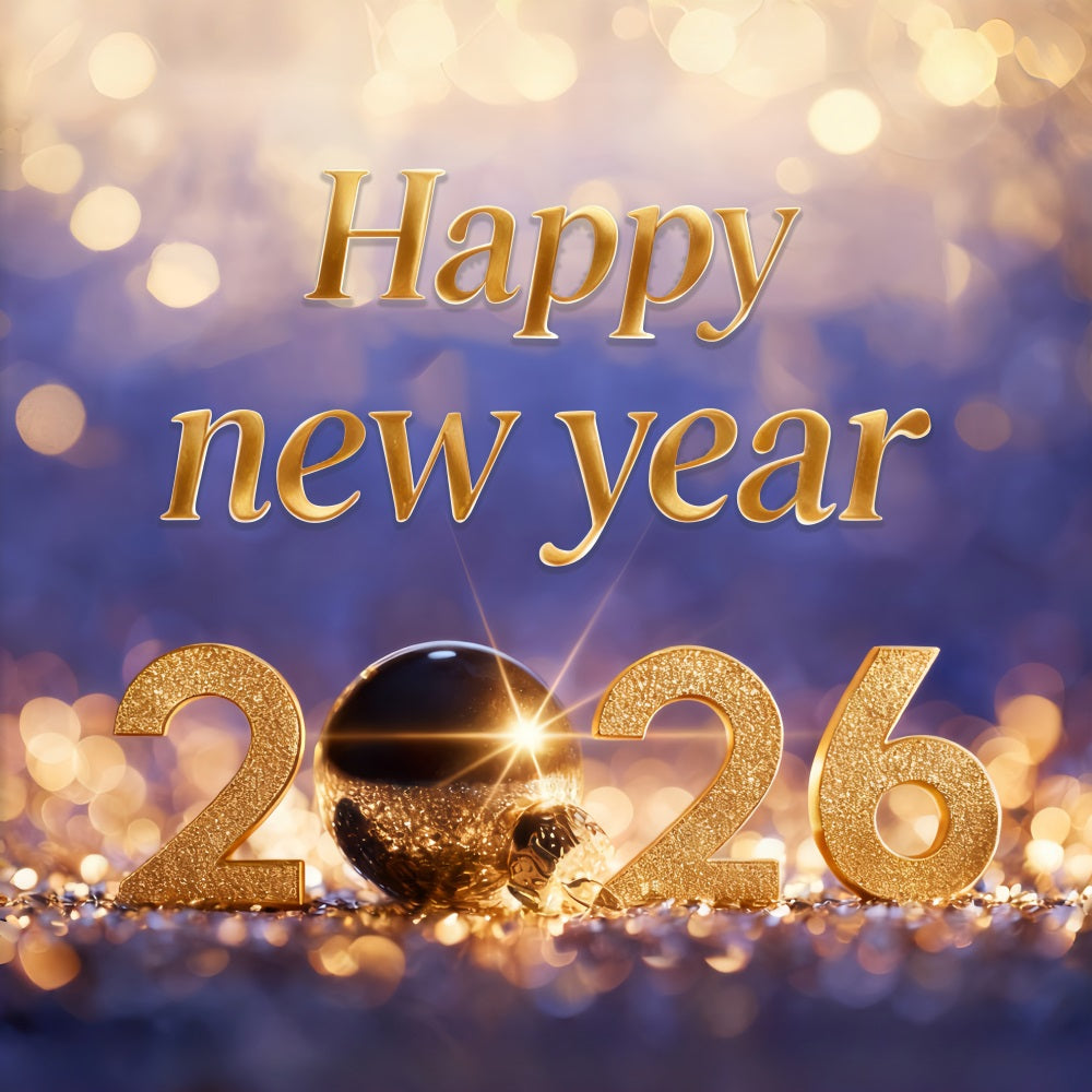 New Year's Backdrops Golden Glow Celebration Numbers New Years Eve Backdrop UK MRR10-14