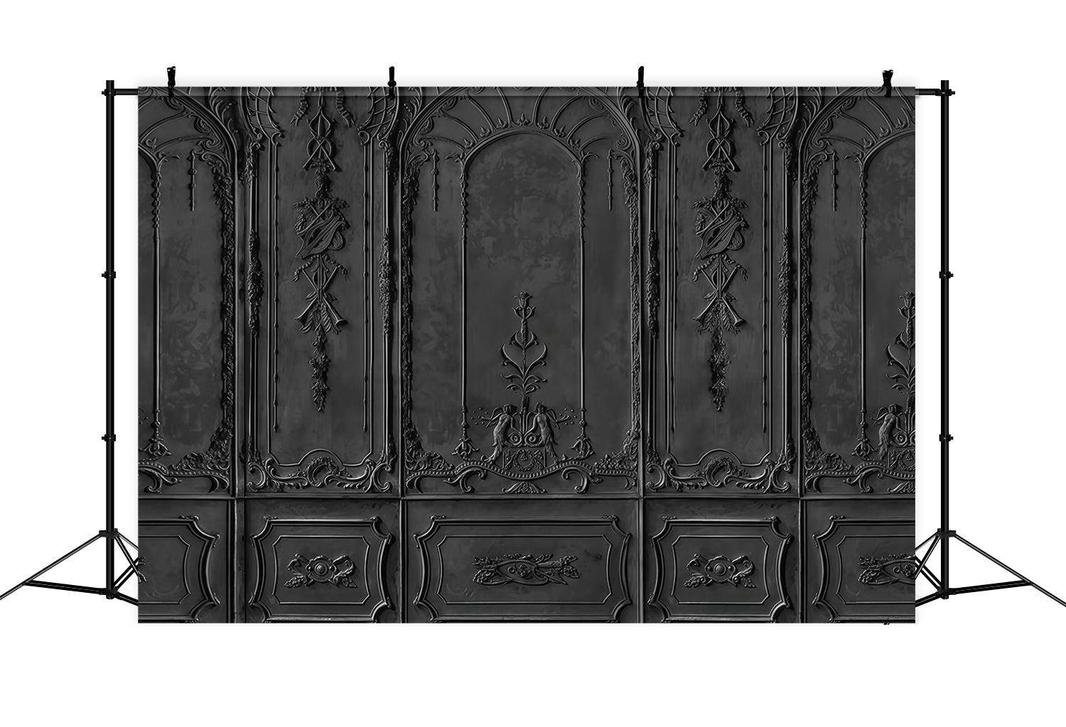 Vintage Backdrop Black Ornate Vintage Wall Retro Wall Backdrop UK MRR10-38